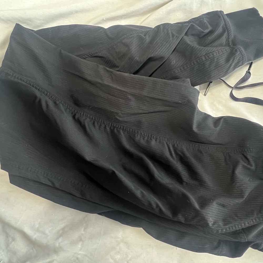 Lululemon Athletica Black Ribbed Joggers